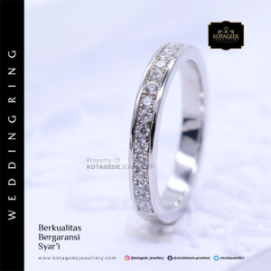 Cincin Kawin Tunangan Platinum Elegant Diamond PT0013