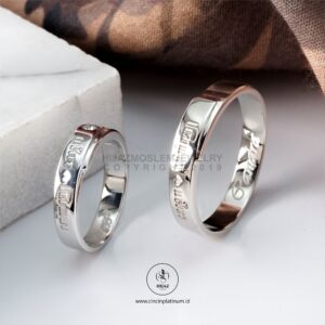 cincin dengan ukir laser aksara jawa