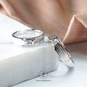 cincin kawin terbaru 2020 dengan permata geometris